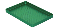 [RDJ-387-10/ALGN] Perforated Aluminium Color-coded Base, Green