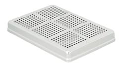 [RDJ-387-11/ALGY] Perforated Lid-Grey Only, 288x187x29mm