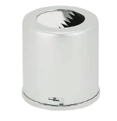 [RDJ-398-51/ALSR] Aluminium Waste Container, Silver, 7x7.5cm