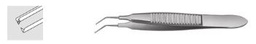 [RAI-189-05] Bonn Model Iris Forceps Angled, 6.0 mm, 1 x 2 teeth