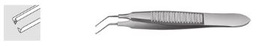 [RAI-189-10] Bonn Model Iris Forceps Angled, 8.0 mm, 1 x 2 teeth