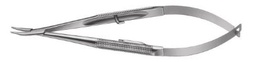 [RAI-175-11] Barraquer Needle Holder Curved, with lock jaw 0.80 mm, Handle 8.0 mm, 140 mm