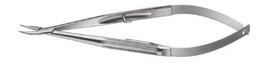 [RAI-175-16] Barraquer Needle Holder Curved, with lock jaw 0.55 mm, Handle 8.0 mm, 140 mm