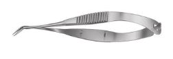 [RAI-197-75] Vannas Capsulotomy Scissors extremely delicate Angled on flat, 8 cm