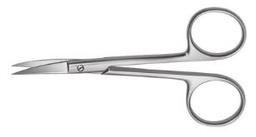 [RAI-193-70] Eye Scissors Curved, pointed-pointed 9 cm