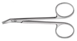 [RAI-194-50] Graefe Eye Scissors Angled on flat blunt-blunt 9 cm