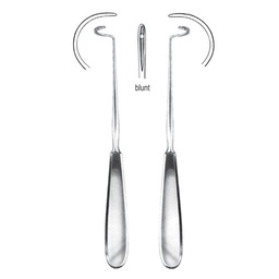 [RL-306-21] Deschamps Reverdin Suture Needle, Blunt, Left, 21cm