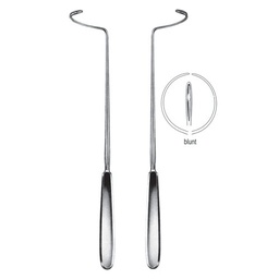 [RL-310-28] Deschamps Reverdin Suture Needle, Blunt, Left, 28cm
