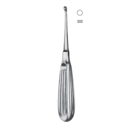 [RO-276-30] Bruns Bone Curettes, 17cm, Fig. 000