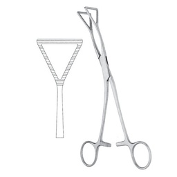 [RR-422-20] Lovelace Lung Grasping Forceps, Curved, 20.0cm