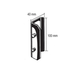 [RS-268-40] Interchangeable Blades,Alu, 40x100mm