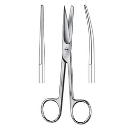 [RE-105-10] Standard Operating Scissors, S/B, Cvd, 10.5cm