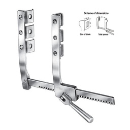 [RS-286-01] Morse Sternal Rib Spreaders, S/S, (A=30mm, B=35mm, C=200mm)