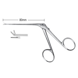 [RV-164-02] Bellucci Micro Ear Scissors, 4.0x1.5mm Curved Up