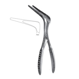 [RW-134-75] Cottle Nasal Specula 14cm, 75mm (Dull Black Chromium Plated)