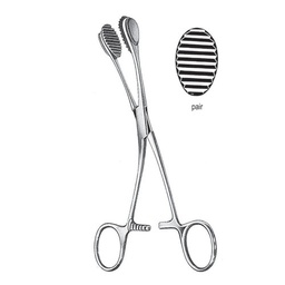 [RX-232-02] Young Tongue Holding Forceps, 17.0cm (Pair)