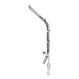 [RY-182-22] Bremerich Mandibular Rim Retractors 10mm, 22.5cm With Suction Tube And Cold Light Guide