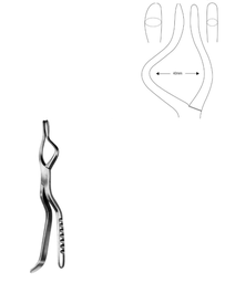 [RY-648-24] Rowe (Left) Disimpaction Forceps, 24.5cm