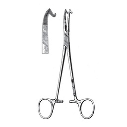 [RZ-192-18] Mcwhopter-Lothrop Tonsil Haemostatic And Abscess Holding Forceps, 18cm