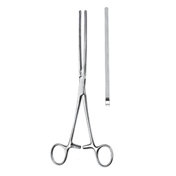 [RAA-190-28] Kocher-Atrauma Intestinal And Stomach Clamps, Straight, 28cm