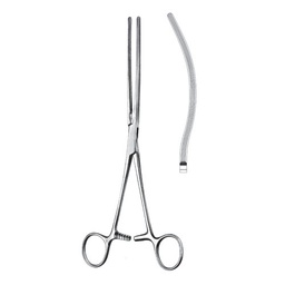 [RAA-192-28] Kocher-Atrauma Intestinal And Stomach Clamps, Curved, 28cm