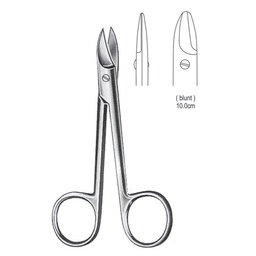 [RE-314-10] Beebee Ligature Scissors, Blunt, Str, 10cm