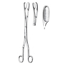 [RAF-208-01] Winter Placenta And Ovum Forceps, Curved,  28cm