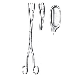 [RAF-208-03] Winter Placenta And Ovum Forceps, Curved,  28cm