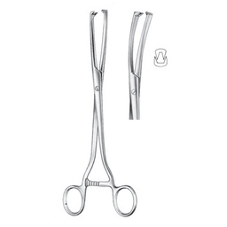 [RAE-416-06] Museux Tenaculum Forceps, 24cm (Curved Sideway) 6 mm