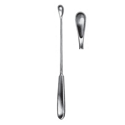 [RAE-514-03] Gourdet Uterine Scoops, 28cm, Blunt, 10 mm