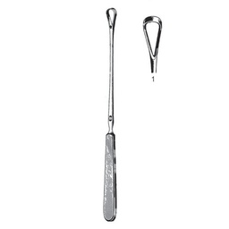 [RAE-546-01] Sims Uterine Curettes, Sharp, 25cm