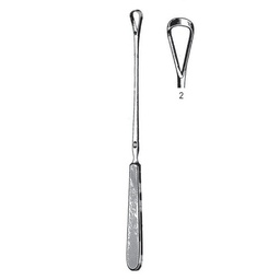 [RAE-546-02] Sims Uterine Curettes, Sharp, 25cm