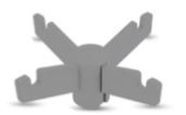 [RAM-142-01] 4 Hook Plastic
